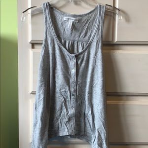 Grey Aeropostale button tank